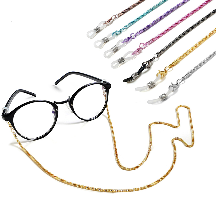 Jiaqi Fashion Gold Schwarz Sonnenbrillenband Brillen Ketten & Kordeln