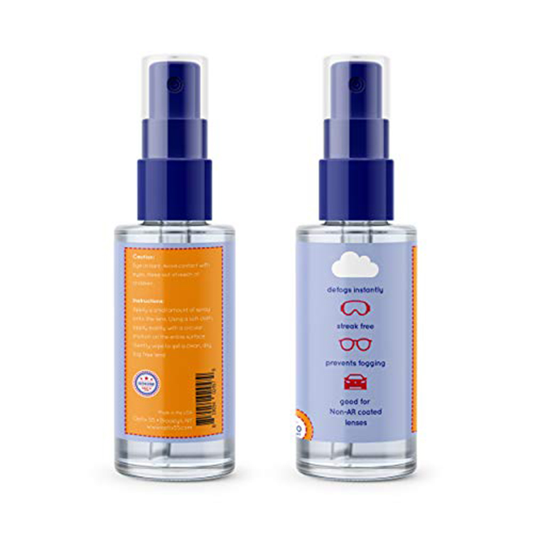 Benutzerdefinierte Brillen Antibeschlag Bunte Gläser Spray Antibeschlag