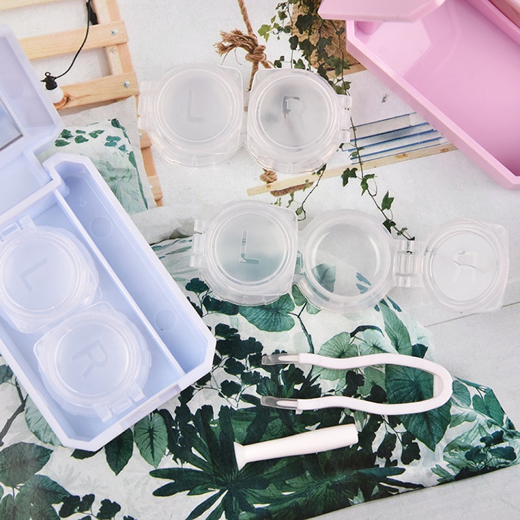 Pearl Light Lens Case Großhandel Hochwertiger Kontaktlinsenbehälter