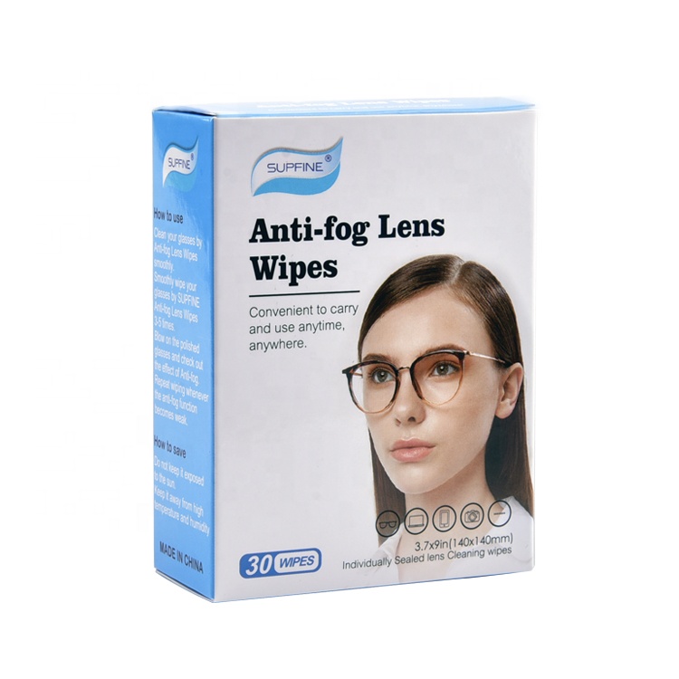Einweg-Linsen-Anti-Fog-Tücher für Brillen Anti-Fog
