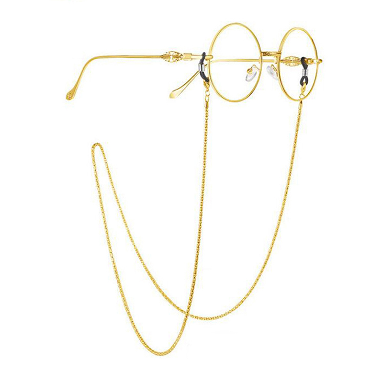 Jiaqi Fashion Gold Schwarz Sonnenbrillenband Brillen Ketten & Kordeln