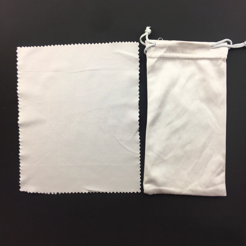 Staubdichte Tasche aus weichem Mikrofasertuch für Sonnenbrillen und Brillen