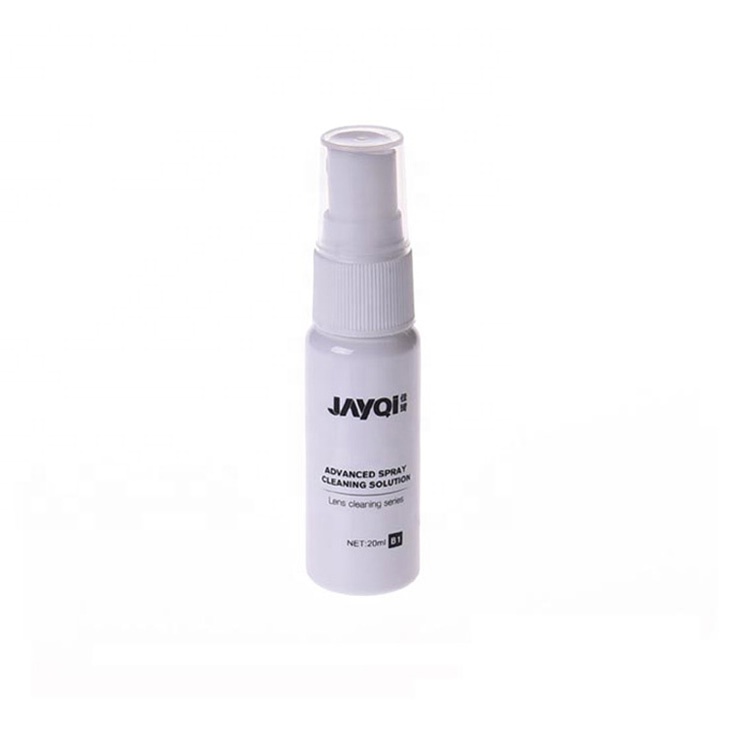 Private Label Wasserdichtes, kundenspezifisches Linsenreinigungsspray mit grauem Tuch