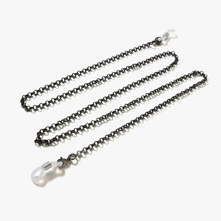 Acryl-Kettenhalter für Brillen Retro-Acryl-Brillenketten-Lanyards Edelstahl verstellbare Brillenkette aus Metall
