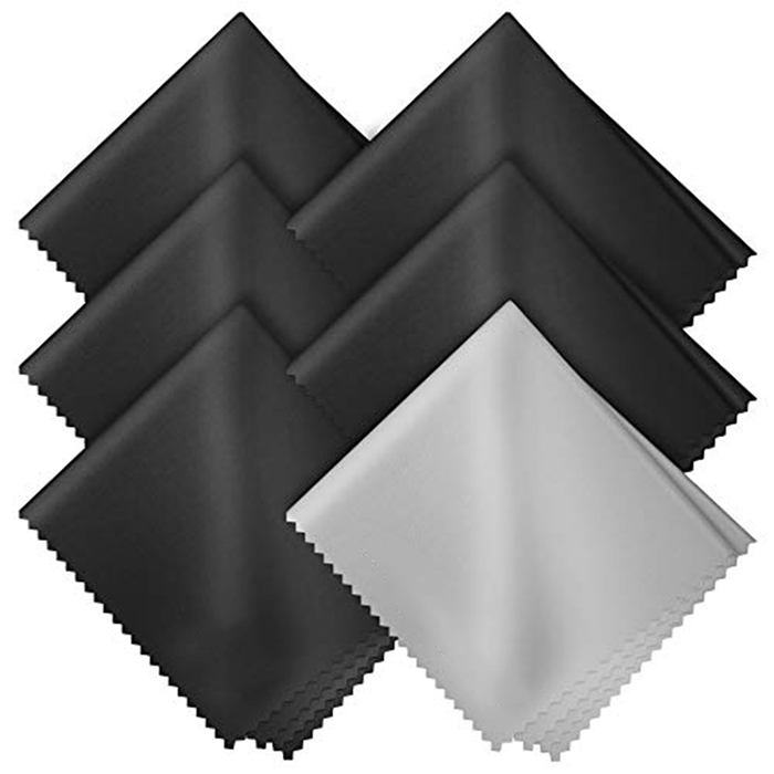 Kundenspezifisches Logo Grau Blau Weiß Schwarz Mikrofaserglas